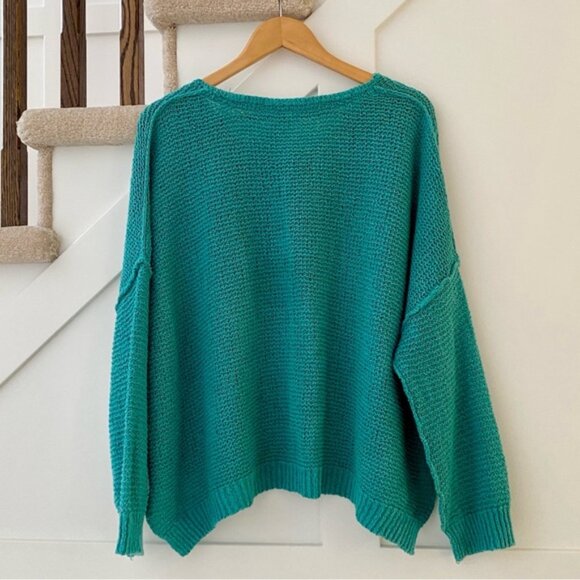 Free People Oversized Knit Sweater Size S - Picture 2 of 9